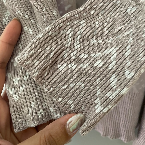 Maurices // Light Purple Patterned Cardigan - Picture 3 of 5